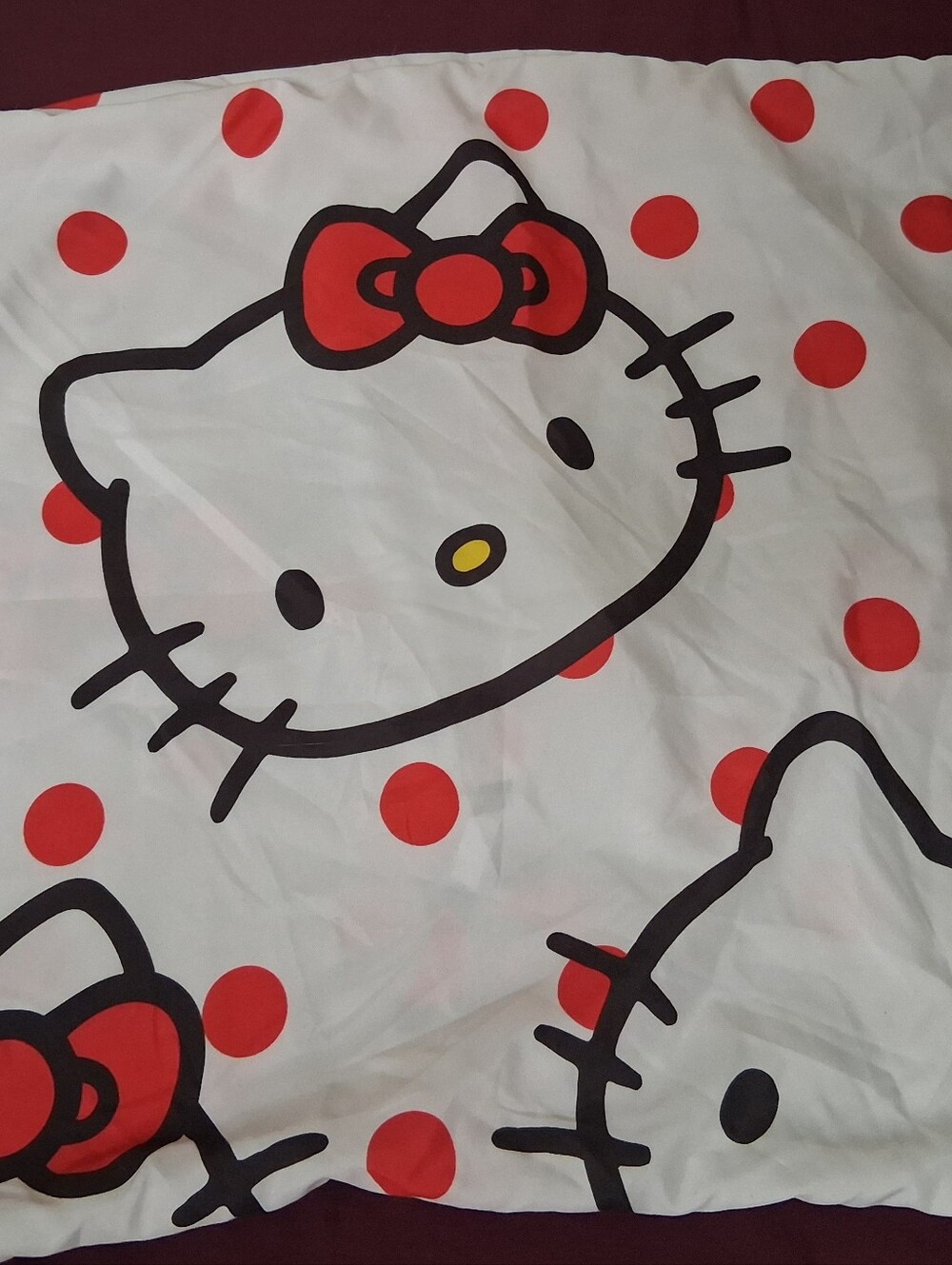 Hello Kitty Pink Poke A Dot Standard Size Pillow Sham